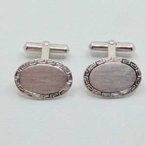 Men’s Vintage Silver Plate Destino Cuff Links
